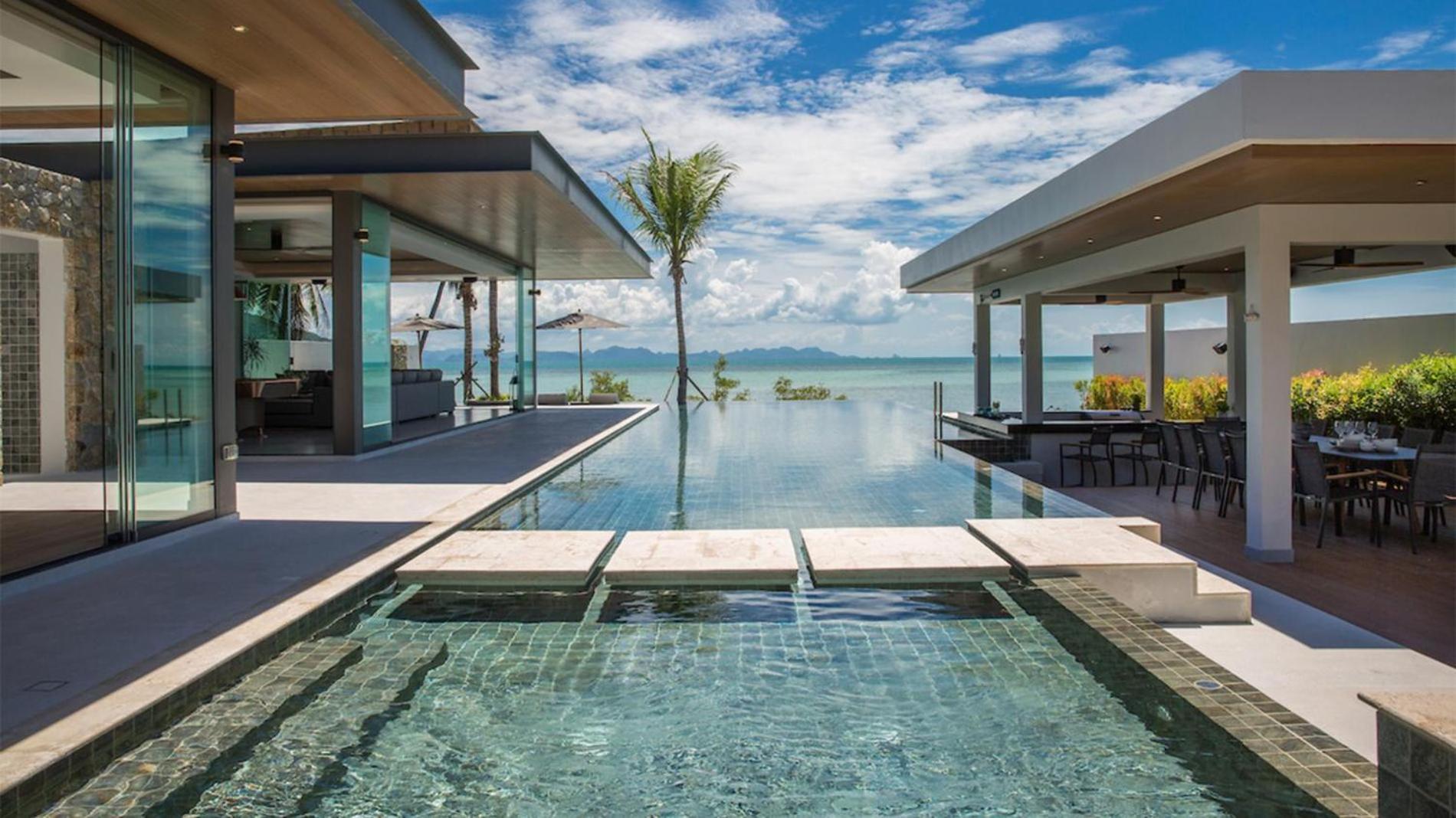 Exclusive Sea Renity A Beachfront Villa Retreat Sleeps 12 Adults And 6 Kids Laem Sor Exterior photo